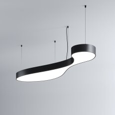 LED Svítidlo MI-BUBBLE-03, 67W, 3000K, bez trafa, 24VDC, IP20, černá, 3000K