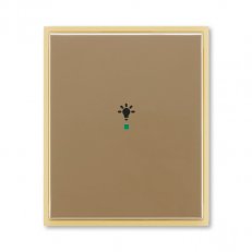 ABB Element Kryt 1násobný symbol osvětlení kávová/ledová opálová 6220E-A01001 25
