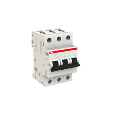 S203M-B25 3 fázový jistič 25 A char. B 10 kA ABB 2CDS273001R0255
