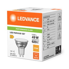 Světelný zdroj LED PAR16 P 5.6W 830 GU10 LEDVANCE 4099854457340