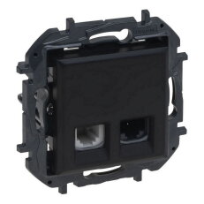 NILS-RJ11+RJ45 C6 UTP ČERNÁ LEGRAND 863556B