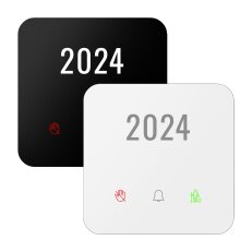 RFGS-230/SW/230V Bezdrátová předdveřní skleněná jednotka (WHITE,ROUND,230V)