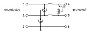 Svodič přepětí TTC-6P-1X2-EX-24DC-UT-I PHOENIX CONTACT 1065312