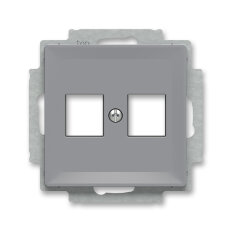 ABB ZONI Kryt zásuvky komunikační přímé (2x) šedá 5014T-A02018 241