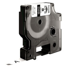 S0718580 18443 DYMO páska RHINOVinylová šíře 9mm,černý tisk na bílé pásce