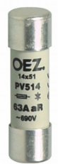 PV514 16A gR Pojistková vložka AC690V/DC 600V 14x51 pro polovodiče OEZ:08664