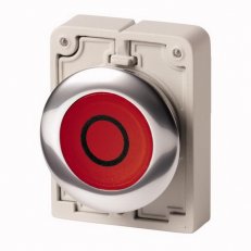 Eaton M30C-FDL-R-X0 Ovládací hlavice tlačítka, prosvětlené, bez aret., O červená