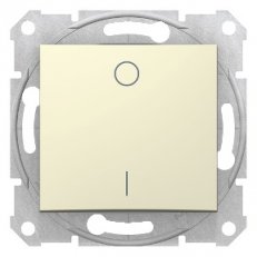 Sedna Spínač dvojpólový 16A, řazení 2, Beige SCHNEIDER SDN0200247