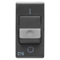 Jistič miniaturní, 1P+N C16 3kA 230V, černá GEWISS GW21436