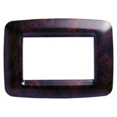 PLAYBUS YOUNG 4 GANG ENGL.WALNUT PLATE