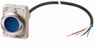 Eaton C30C-FDRL-B-K10-24-P62 Prosvětlené tlačítko, aretace, 24V AC/DC, modrá, 1Z
