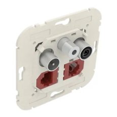 Multimediální zásuvka R-TV-SAT 2x RJ45 Cat.6 UTP 21546 ELKO EP 5603011577216