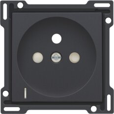 Krytka pro zásuvku s indikací-ANTHRACITE NIKO 122-66607