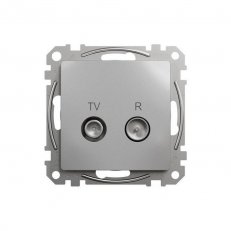 Sedna D/E TV R zásuvka koncová 4dB, Aluminium SCHNEIDER SDD113471R