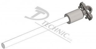 IZT-J 1000 Izolační tyč pro jímací tyč - 1000 mm DT TECHNIC 450025