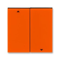 Kryt vypínače žaluziového 3559H-A00662 66 oranžová/kouř. černá Levit ABB