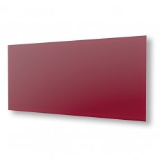 Skleněný bezrámový panel na stěnu i strop ECOSUN 600 GS Vínově červený 600W