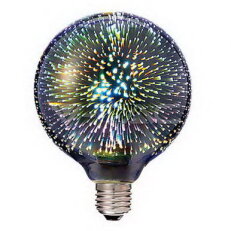 LED Bulb - 3W E27 Filament 3D G125 3000K