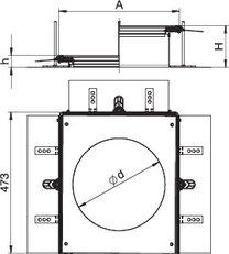 OBO 7424886 Vestavná jednotka OKA-W A 4030R9