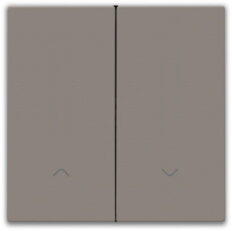 Smart Switch kolébka 2x1/2 motor-GREIGE NIKO 104-31006