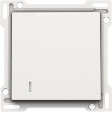Středový kryt spínače hotelové karty - WHITE COATED NIKO 154-61901