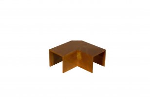 Úhel plochý 18x18mm, imitace dřeva tmavá MALPRO 11818-8835
