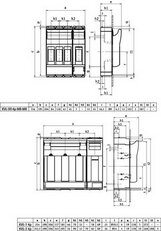 Pojistkový odpínač KVL-00 4p M8-M8 160A 690V AC/440V DC NH00 ETI 001690900