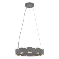 Závěsné svítidlo ALTAGRACIA LED d600 černá DEKOR zlatá 70W IP20 EGLO 390031