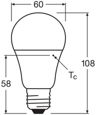 Světelný zdroj LEDVANCE LED CLASSIC A DAYLIGHT SENSOR S 8.8W 827 Frosted E27