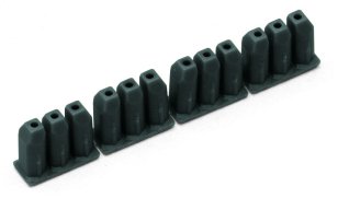 Izolační zarážka 0,25-0,5mm2 ''e+f'' 4x 3 ks/pás tmavě šedá WAGO 726-907