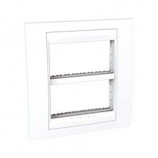 Unica Plus Krycí rámeček, 2x4 moduly, Polar SCHNEIDER MGU48.424.18