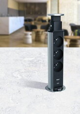 TOWER 60 VÝSUVNÝ ZÁSUVKOVÝ BLOK 4X2P+T 2M KABEL S VIDLICÍ 2P+T LEGRAND 654972