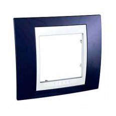 Unica Plus Krycí rámeček jednonásobný, Indigo/Polar SCHNEIDER MGU6.002.842