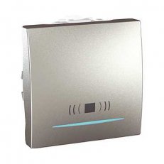 Unica Tlačítko symbol 'zvonek' orient. kontrolka ř.1/0So Aluminium MGU3.206.30CN