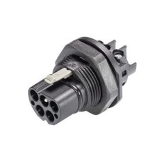 vidlice vestavná gesis RST, 5-pól, M25, šroubové svorky, černá