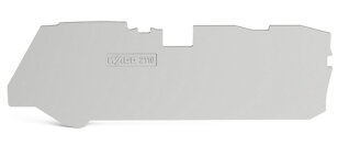 Koncová bočnice a separátor, Tloušťka 1 mm, pro 3vodičové svorky, šedá