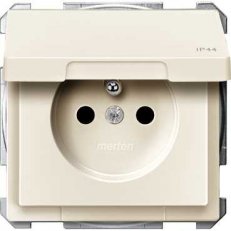 Schneider MTN2514-4044 Zásuvka 2P+E,16A,250V,bezšroubová,s krytkou,IP44,S-Design