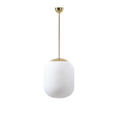 Závěsné LED svítidlo se skleněným stínidlem TANIA P1 27W IP40 DALI 3K mosaz