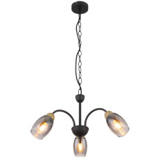 Závěsné svítidlo GERLY černá 3xE14 25W 230V GLOBO 60297-3H