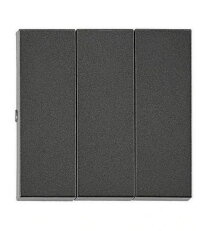 Kryt spínače trojitý, antracit SCHRACK EV112316--