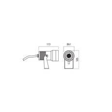 XDOT PROJECTOR 12W 100-265V AC 3000K IP6