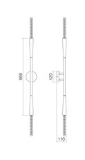 HAVANA AP 2X40W E27 BLACK/RED COPPER mar