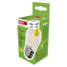 LED žárovka Filament Mini Globe E27 1,8 W (25W) 250 lm neutrální EMOS ZF6D03