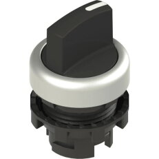 Přepínač krátká páka, d22mm, 3, černá, plast, chrom, IP67 PIZZATO E21SE13FCE19AB