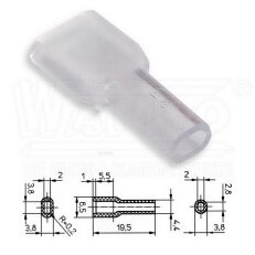 KRT2-28-PVC-CL kryt pro lisovací konekto