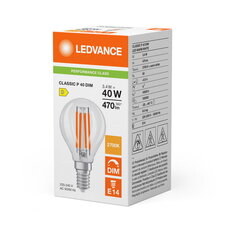 Světelný zdroj LED CLASSIC P DIM P 3.4W 827 Clear E14 LEDVANCE 4099854439193