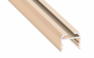 Přisazený hliníkový profil AL-PROFIL AXEL LIGHT IVORY LACQUERED 2M GXLP1169