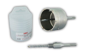 Korunka vrtací SDS+ průměr 80mm, 2xupínka zdarma včetně vrtáku NV 1922-80