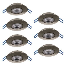 Vestavné svítidlo GEDREZ SET 7XLED-CCT d90 34,3W IP20 matný nikl  EGLO 300195