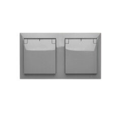 Zásuvka silová 2 násobná typ E (přístroj